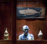 Detail of a Tasmanian Museum & Art Gallery cabinet