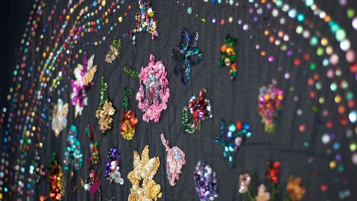 Liam Benson, Community Participatory Embroidery, Thoughts and Prayers