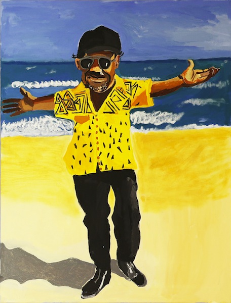 Vincent Namatjira, Self Portrait (Miami Beach 1)