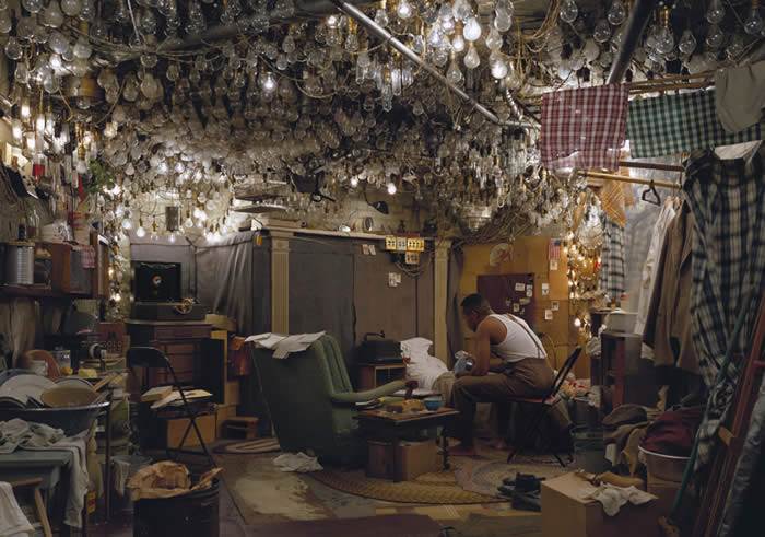 Jeff Wall, After ‘Invisible Man’ by Ralph Ellison, the Prologue, 1999-2000