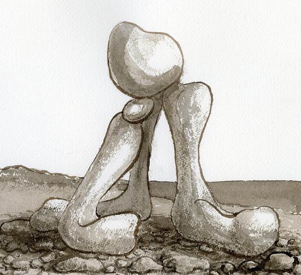 Simon Weir, Couple Making Love on a Stoney Beach