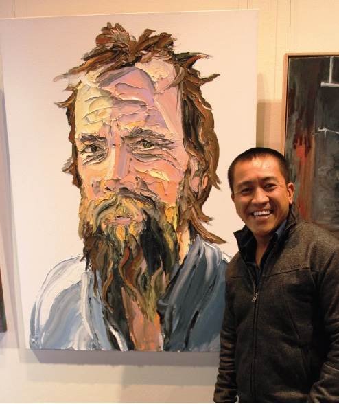 Anh Do, with winning work Wombat Man