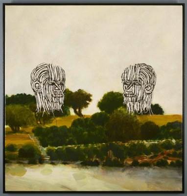 Alan Jones, Painting 131 (North Coogee), 2015, acrylic on linen, 117.5 x 112.5cm