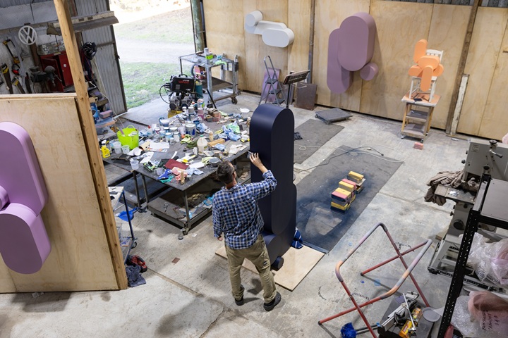Ben Sheers in his studio