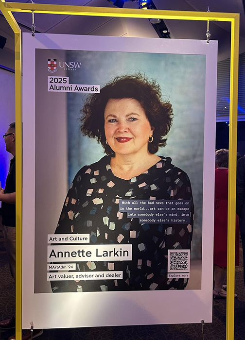 Annette Larkin wins UNSW Alumni Award