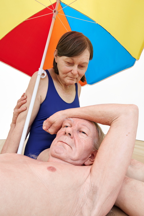 Couple Under an Umbrella (detail), 2013