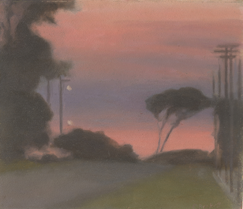 Clarice Beckett, Evening landscape, c.1925