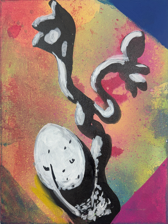 Tony Clark, Design for a sculpture, within a feigned frame, 2026
