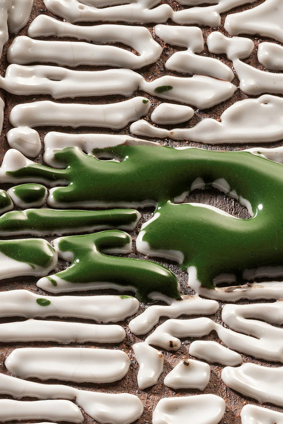 Lex Dickson, Large Square Platter (detail), 2000