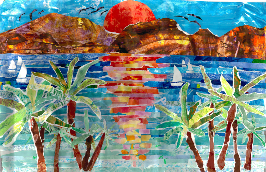 Chullora Public School collaborative artwork, A Beautiful New Day, 2025