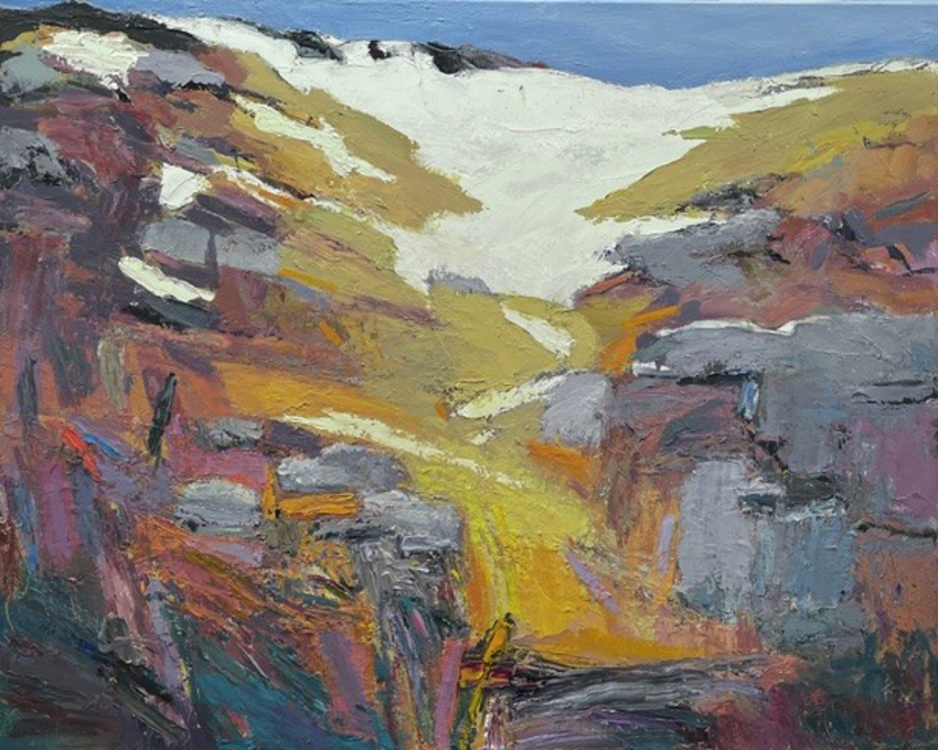 Chris Gentle, Snow Valley, oil on canvas