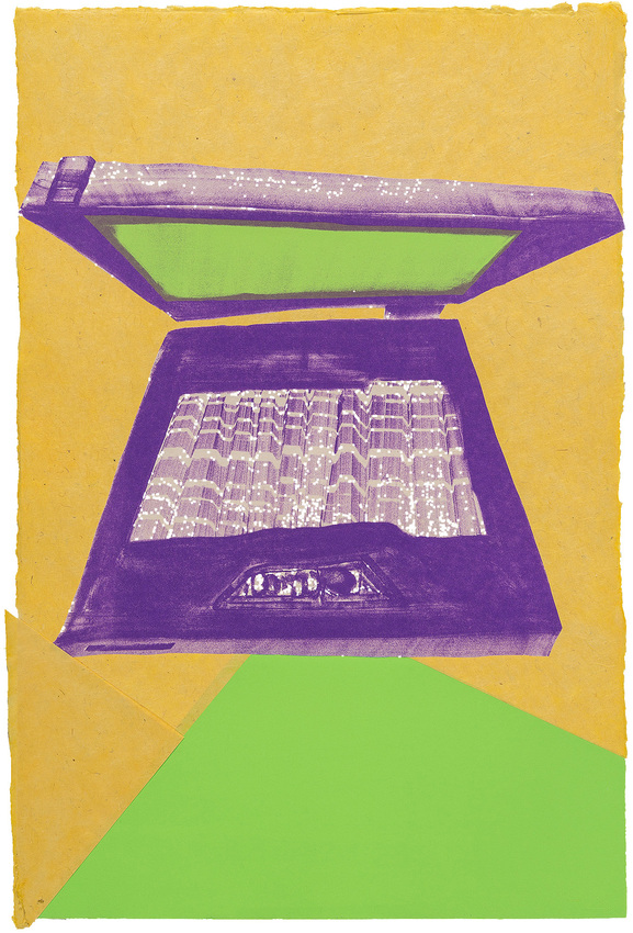 Andrzej Zieliński , Purple Laptop, 2016