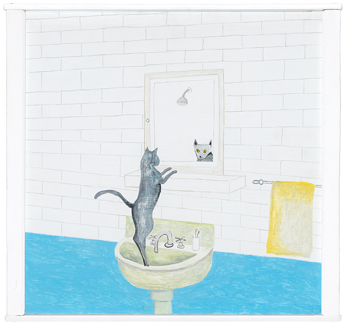 Noel McKenna, Cat at mirror