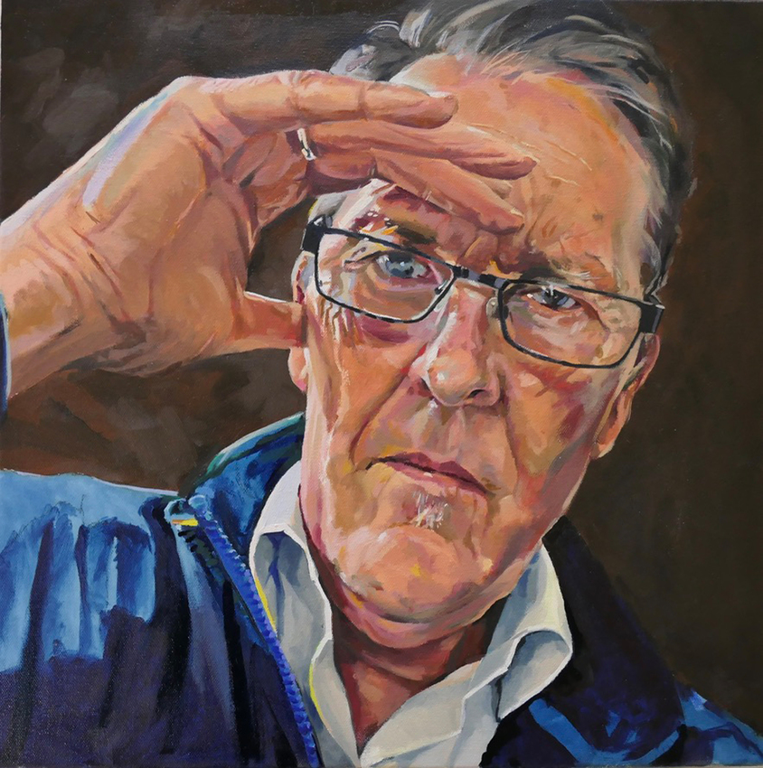 Askolds Pertersons, Self portrait with glasses, 2023