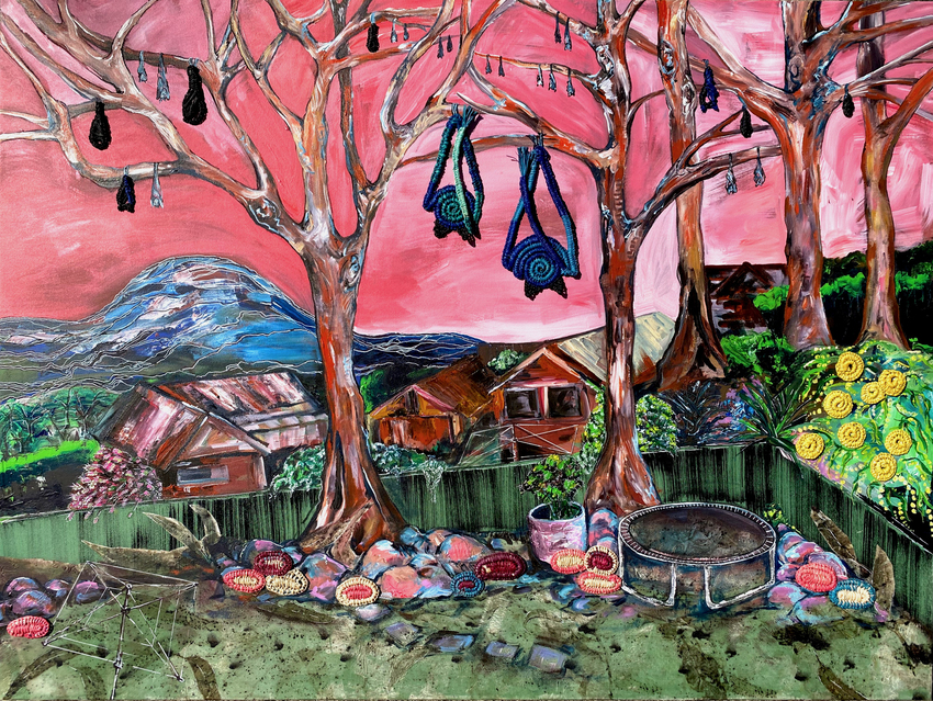 Virginia Keft, matjam bagin tja (flying fox in the twilight), 2023