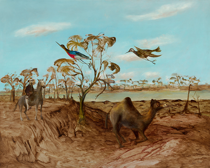 Sidney Nolan, Burke at Cooper’s Creek, 1950