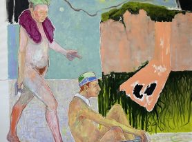 Anthony Cahill, A Question of Timing, 2025, oil paint on linen, 183 × 137cm / Winner of the 2026 Calleen Art Award / Courtesy the artist and Calleen Art Award