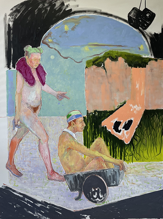 Anthony Cahill, A Question of Timing, 2025, oil paint on linen, 183 × 137cm / Winner of the 2026 Calleen Art Award / Courtesy the artist and Calleen Art Award